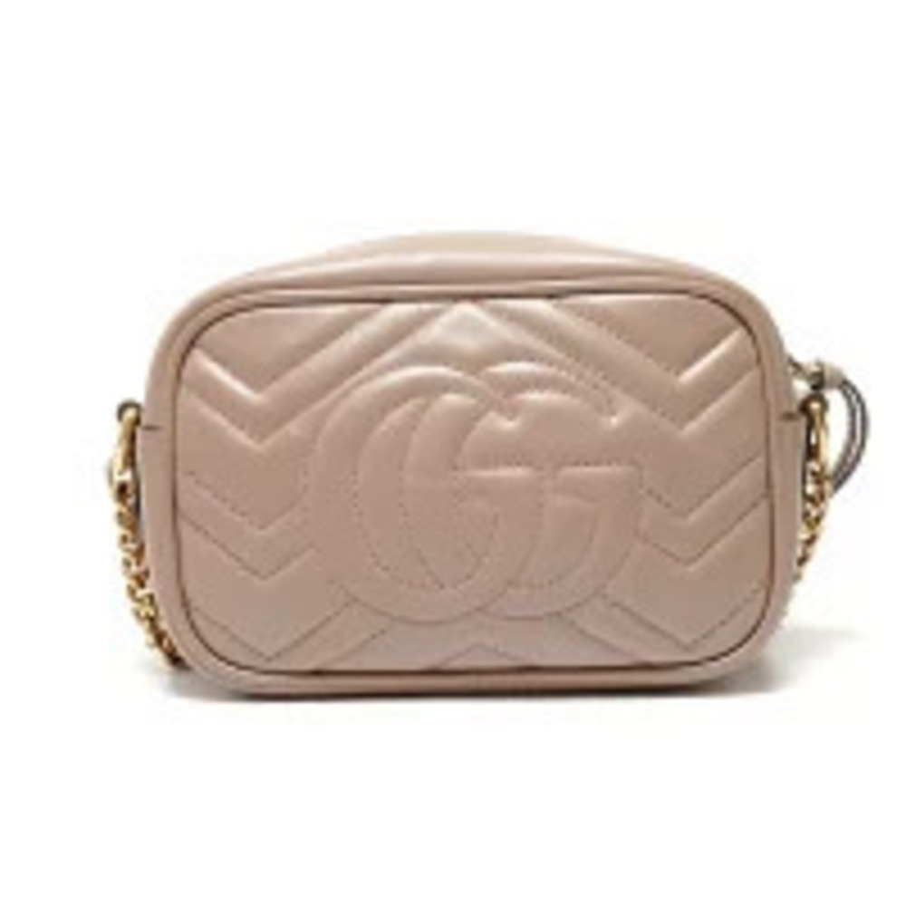 Gucci GG Marmont Camera Bag Shoulder Beige Cream